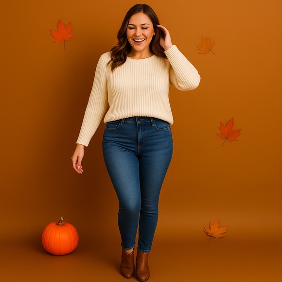 Everyday Stretch Blue Jeans | Mid-Rise Comfort Fit | Size 14 - Picture 1 of 10